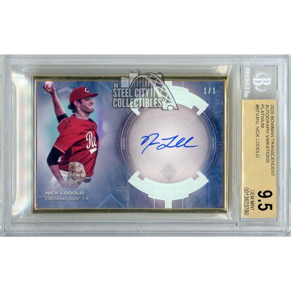 Nick Lodolo 2020 Bowman Transcendent Rookie Autograph Card 