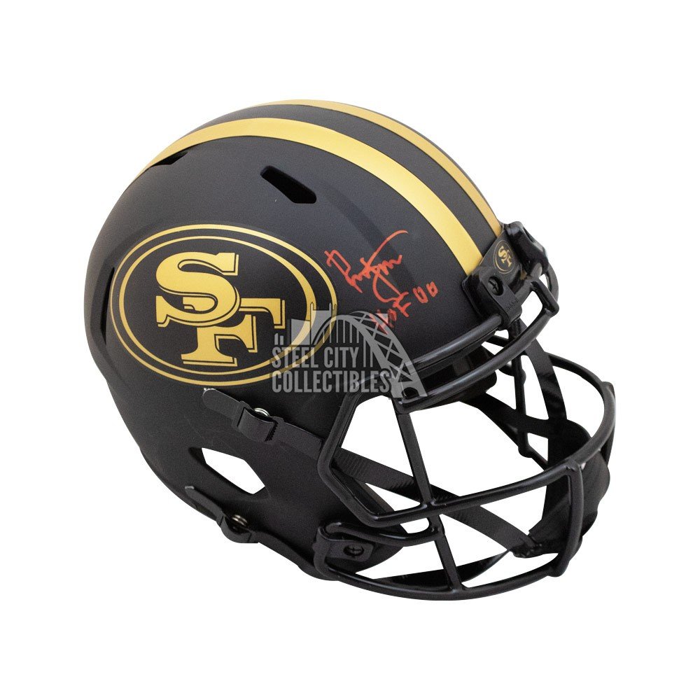 Ronnie Lott HOF 00 Autographed San Francisco 49ers Eclipse Full-Size  Football Helmet - BAS COA
