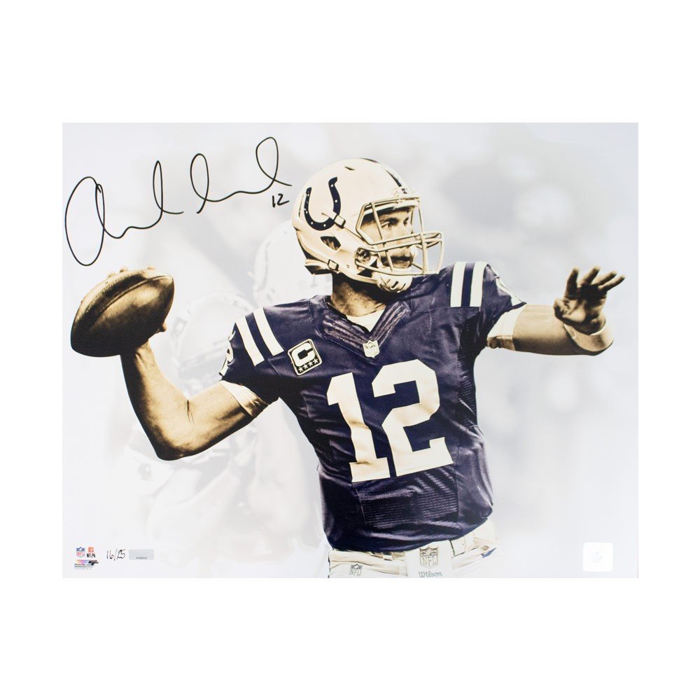 andrew luck autographed jersey