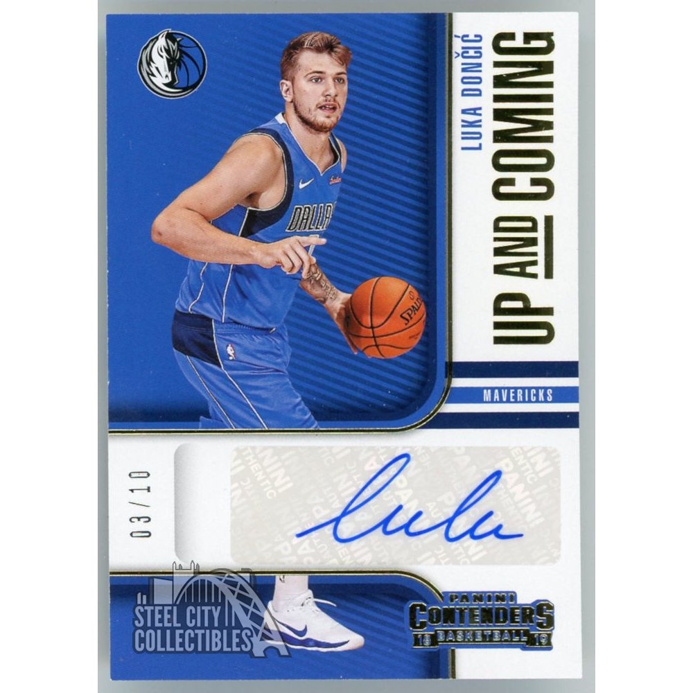 Luka Doncic 2018-19 Panini Contenders Up And Coming Autograph 03/10