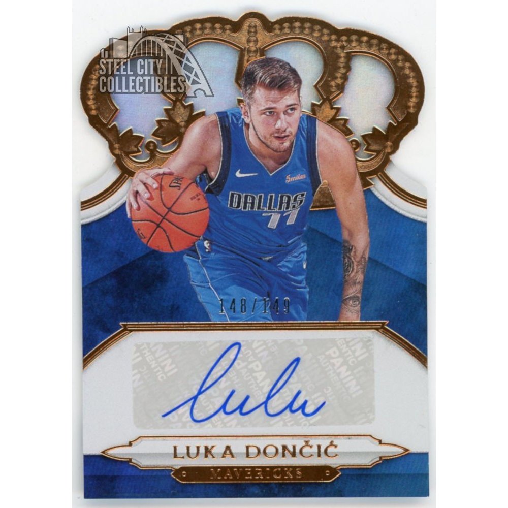 Luka Doncic 2018-19 Panini Crown Royale Basketball Rookie Autograph 148/149