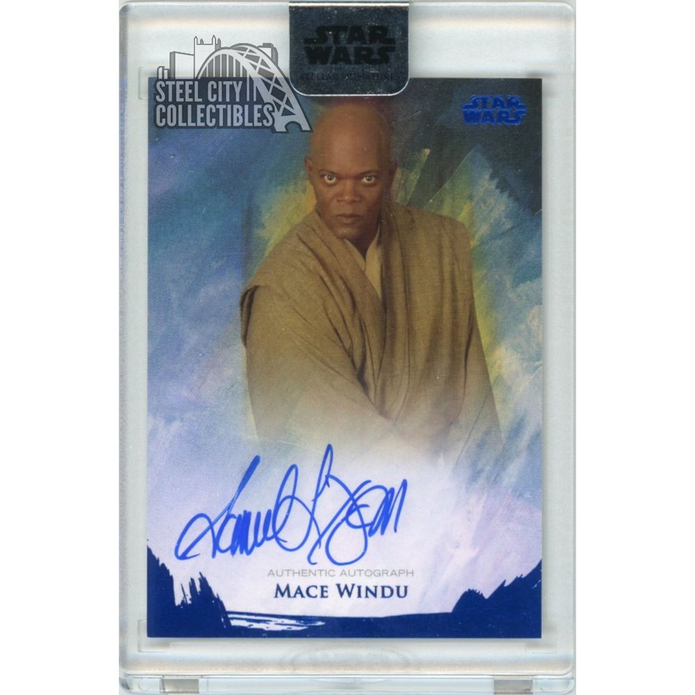 Samuel L Jackson Mace Windu 2018 Topps Star Wars Stellar