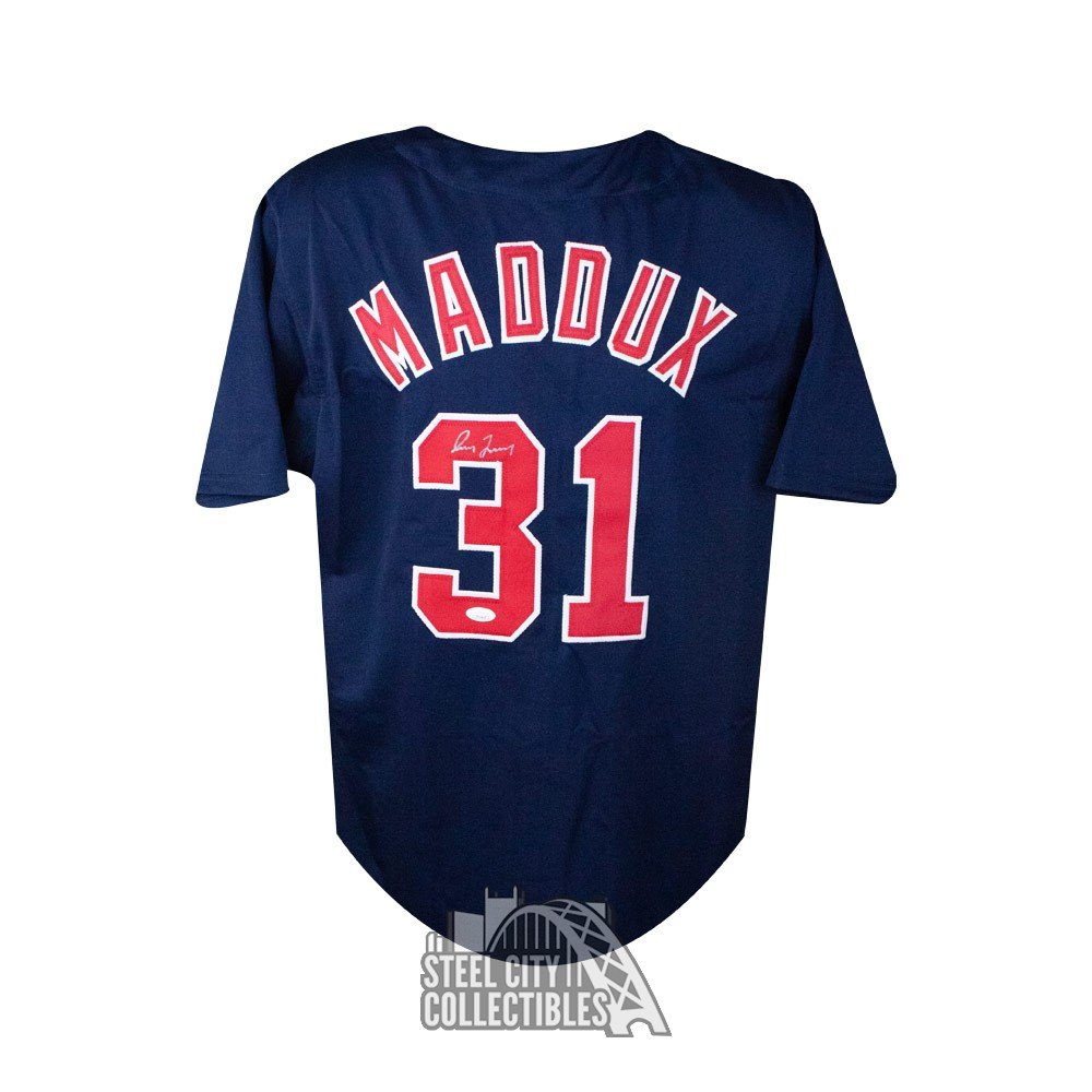 Greg Maddux Autographed Atlanta Custom Blue Baseball Jersey - JSA COA