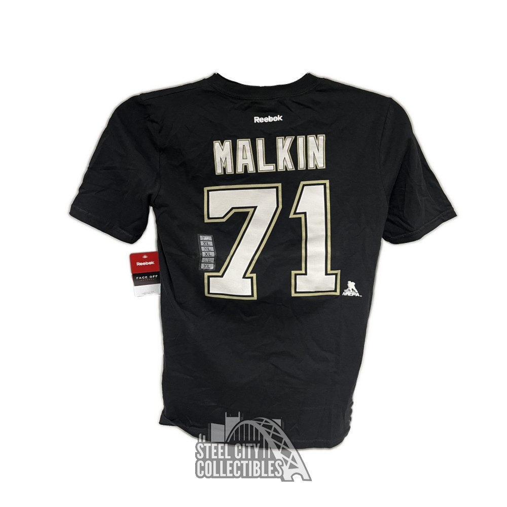 Pittsburgh Penguins Evgeni Malkin Assistant Captain Blue T shirt