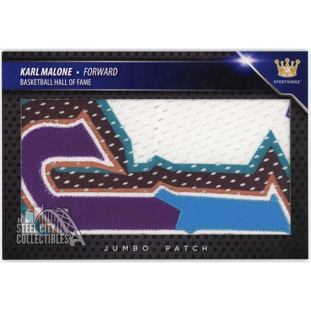 Karl Malone 2018 Sportkings Jumbo Jersey Logo Patch SKV1-JP7 | Steel City  Collectibles