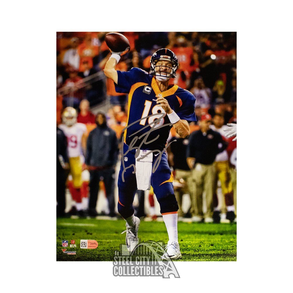 Peyton Manning Autographed Denver Broncos 8x10 Photo - Fanatics | Steel ...
