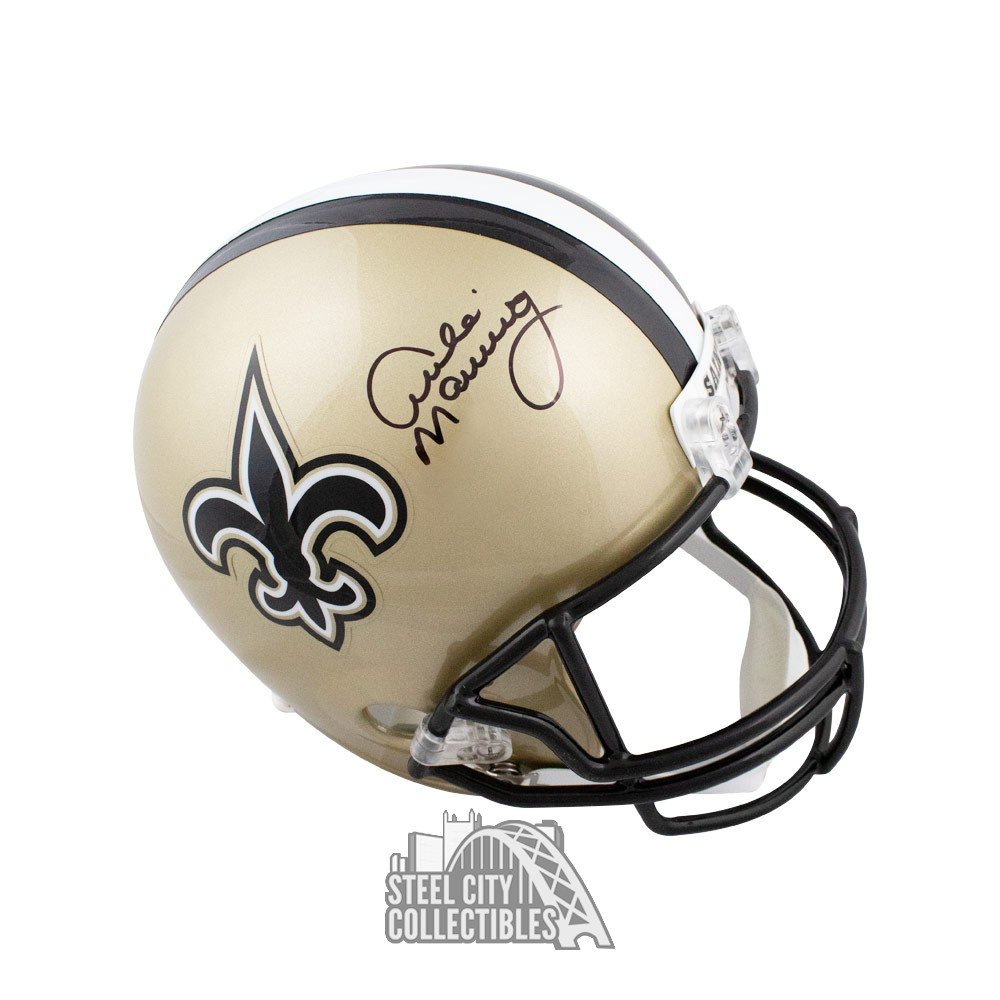 saints autographed football