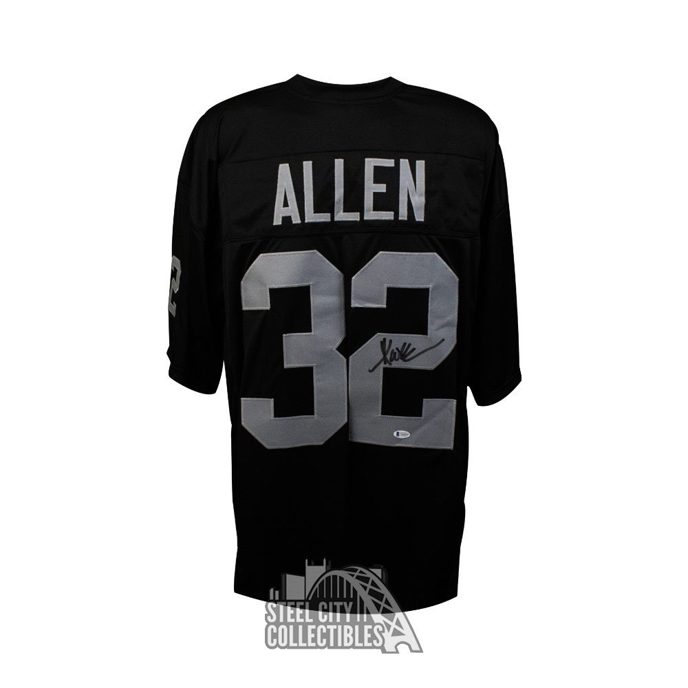 Marcus Allen Autographed Oakland Raiders Custom Football Jersey - BAS COA