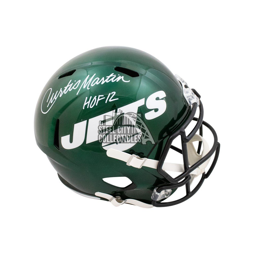 curtis martin autographed helmet