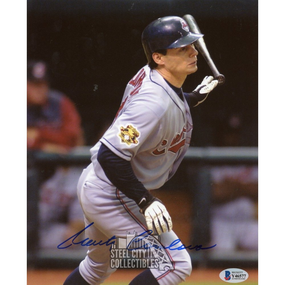 Marty Cordova Autographed Cleveland Indians 8x10 Photo - BAS COA