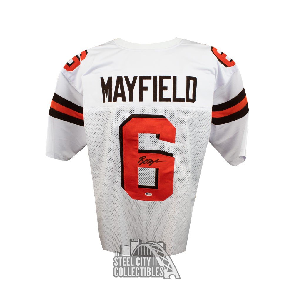 autographed baker mayfield jersey