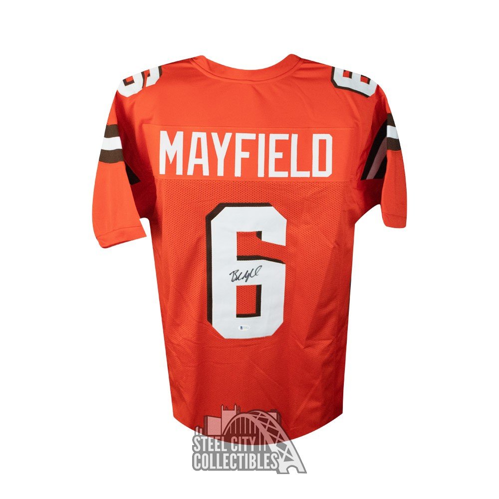 baker mayfield autographed browns jersey