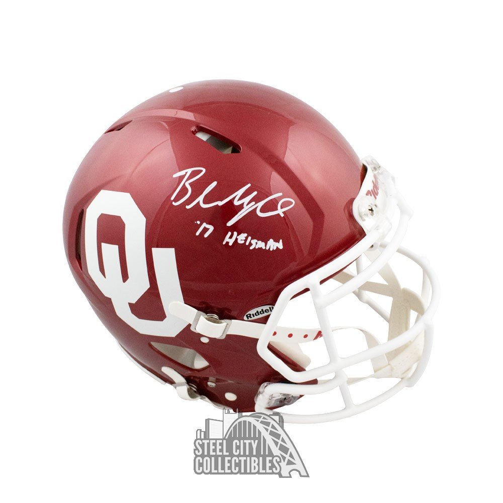 baker mayfield autographed helmet