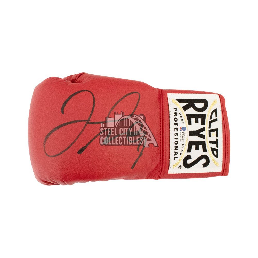 Floyd Mayweather Autographed Cleto Reyes Red Boxing Glove BAS COA