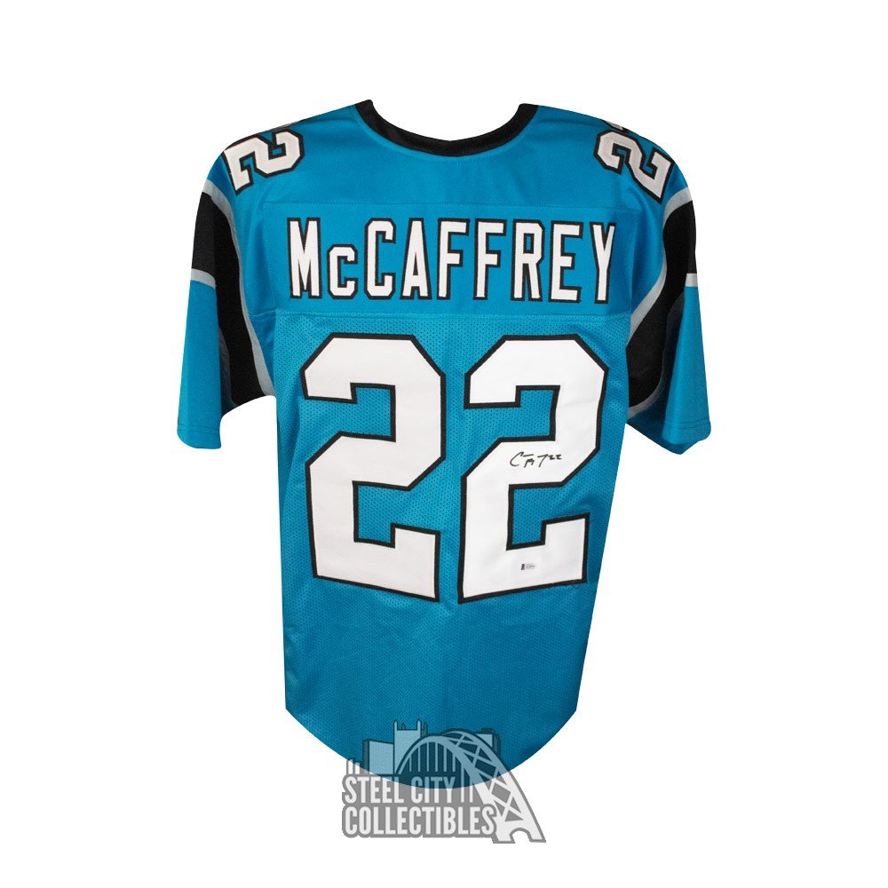 mccaffrey blue jersey