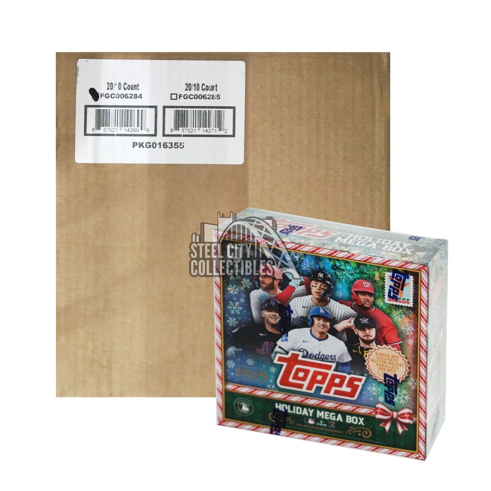 2025 Topps Holiday Baseball Mega 20-Box Case | Steel City Collectibles