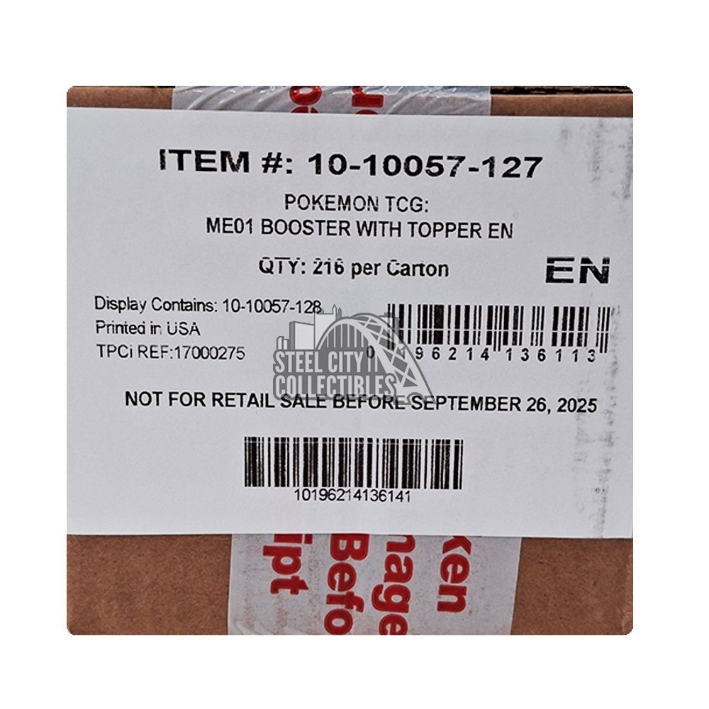 mega booster box non enhanced Pokemon Mega Evolution, 6 Enhanced Booster Box Case main image 0