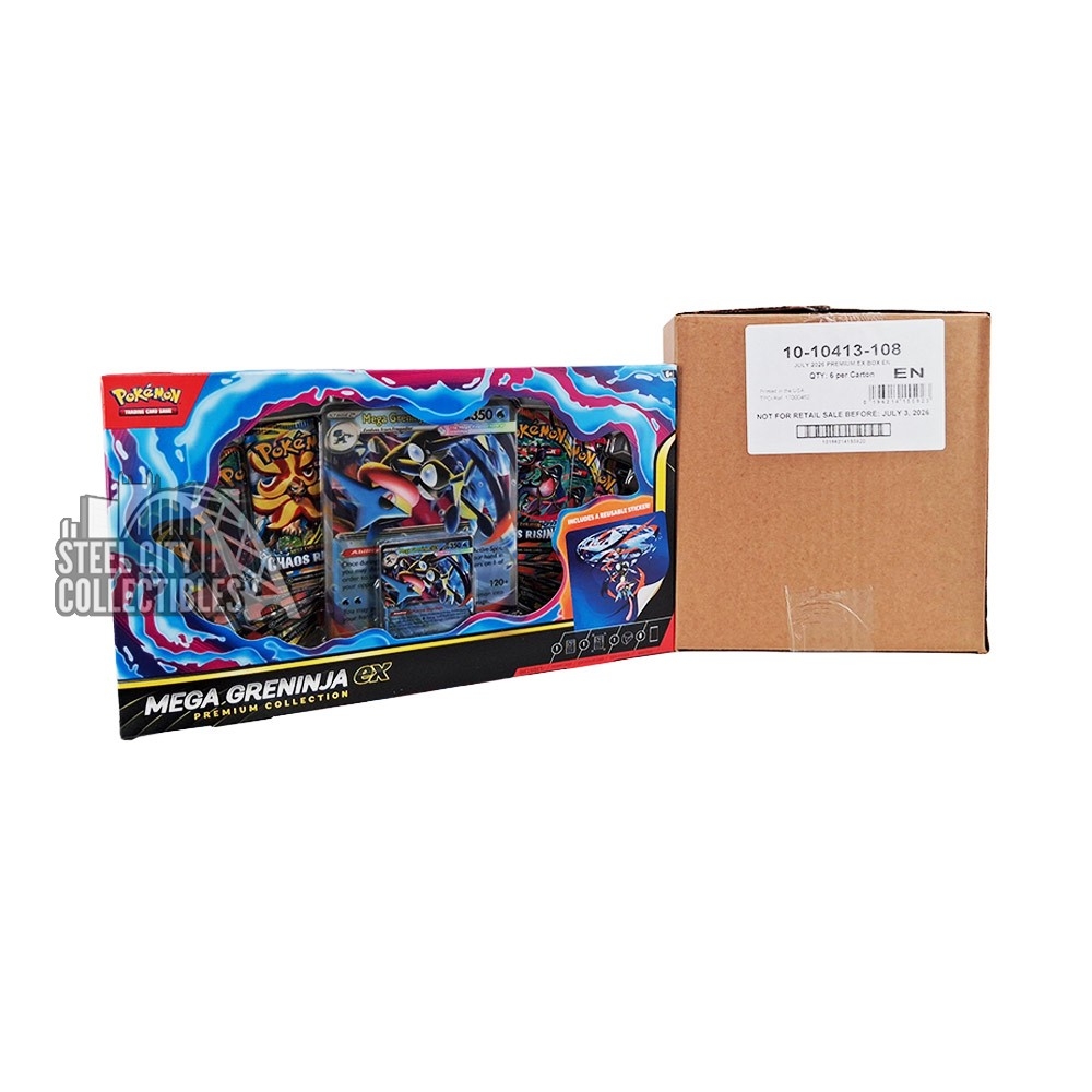 Pokemon Mega Greninja ex Premium Collection 6-Box Case | Steel