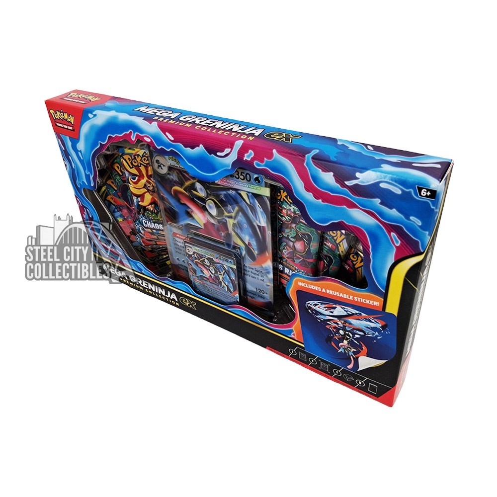 Pokemon Mega Greninja ex Premium Collection 6-Box Case | Steel