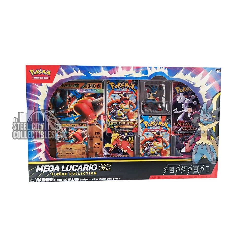 Pokemon Mega Lucario ex Figure Collection Box | Steel City Collectibles Pokemon Mega Lucario ex Figure Collection Box | Steel City Collectibles