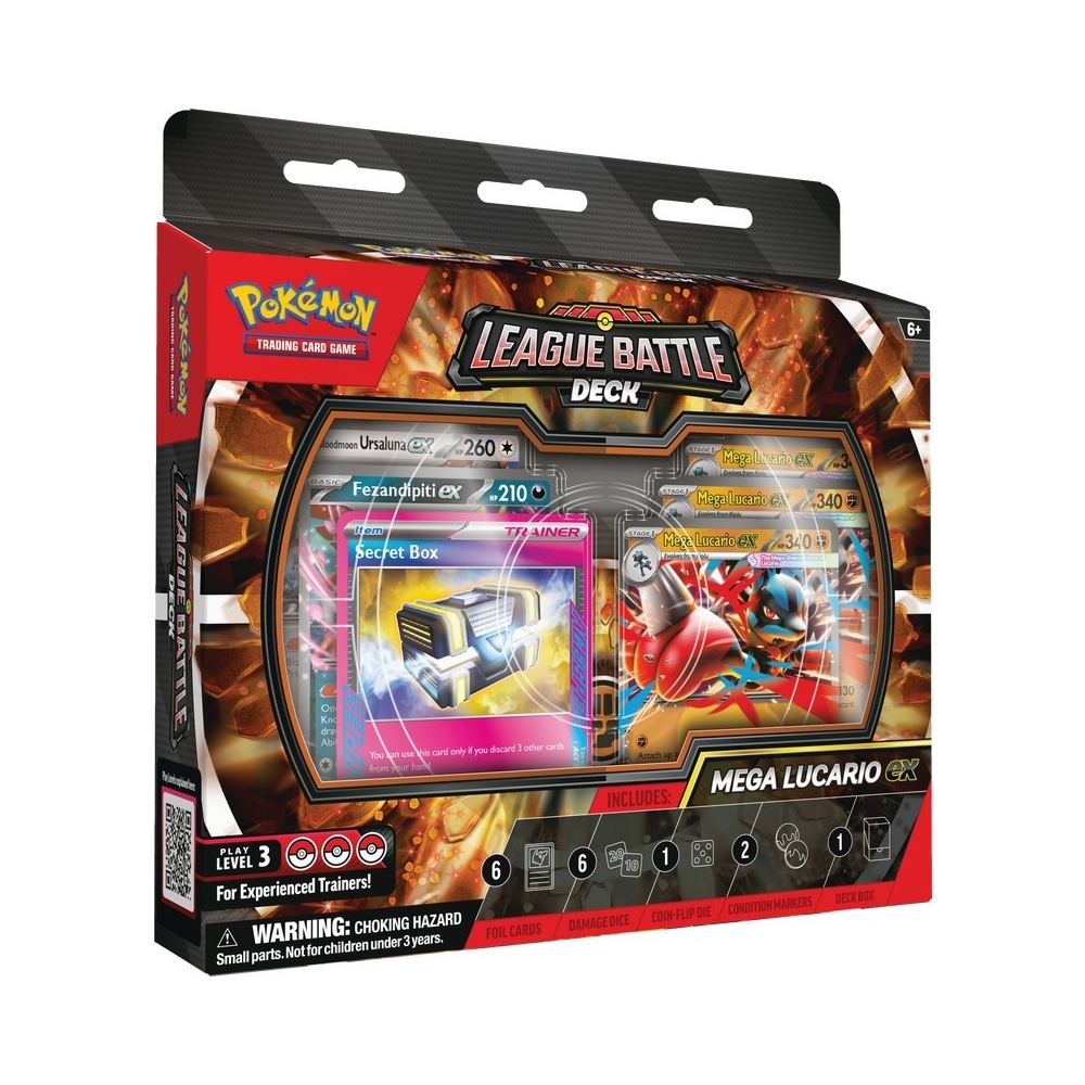 Pokemon Mega Lucario ex League Battle Deck 6-Box Case | Steel City