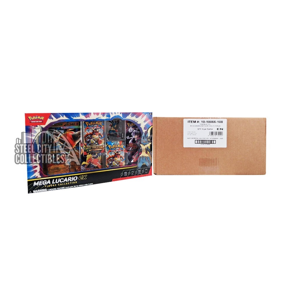 Pokemon Mega Lucario ex Figure Collection 6-Box Case | Steel City  Collectibles