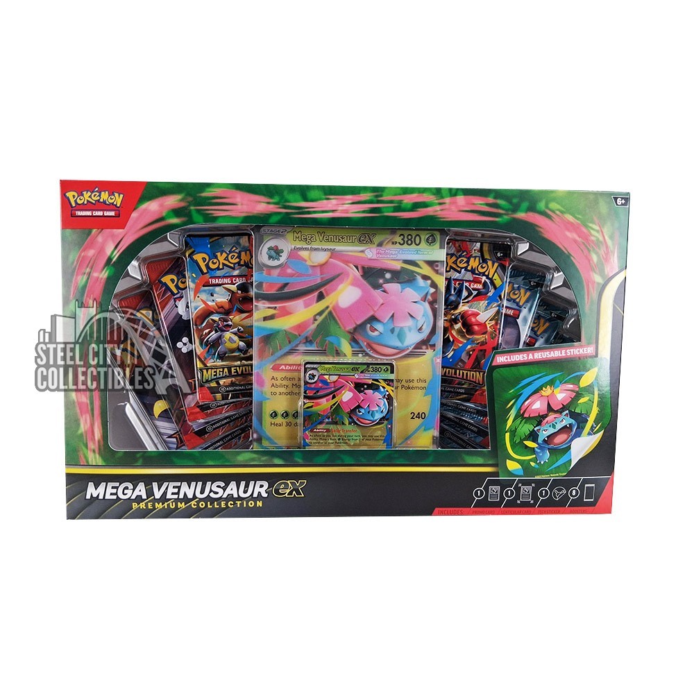 Pokemon Mega Venusaur ex Premium Collection 6-Box Case | Steel