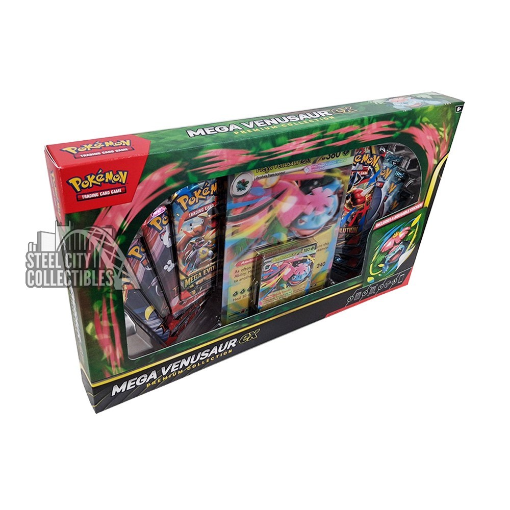 Pokemon Mega Venusaur ex Premium Collection 6-Box Case | Steel