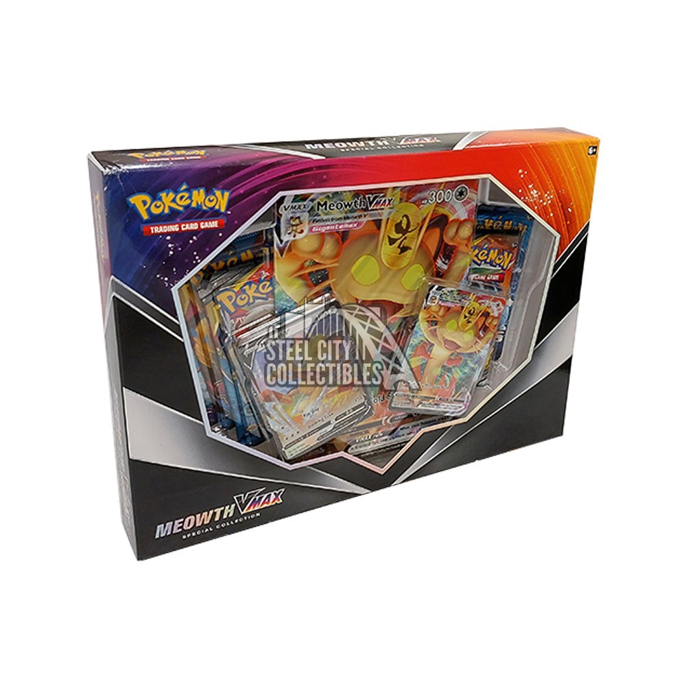 Pokemon Meowth V Max Special Collection Box Steel City Collectibles