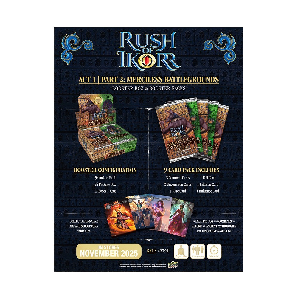 2025 Upper Deck Rush of Ikorr Merciless Battleground Booster Box | Steel City Collectibles 2025 Upper Deck Rush of Ikorr Merciless Battleground Booster Box | Steel City Collectibles