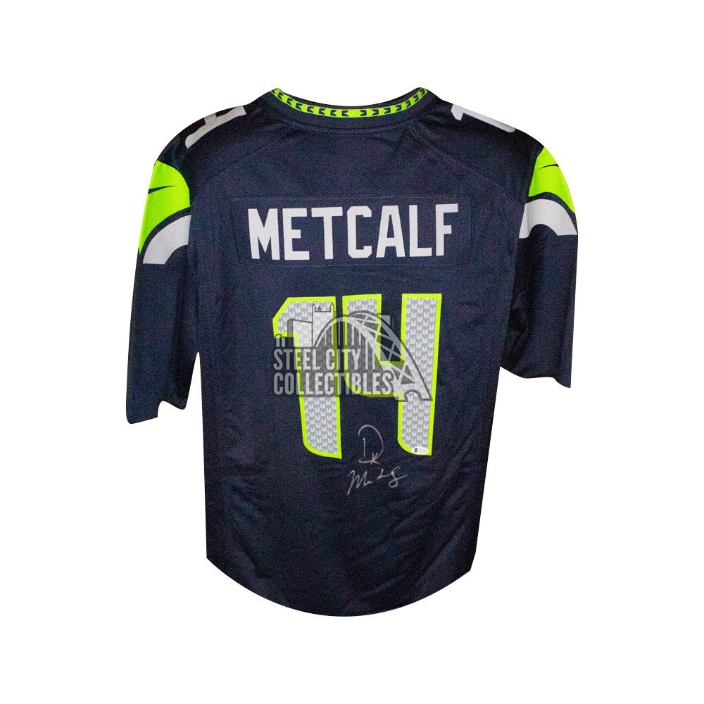 D.K. Metcalf Autographed Seattle Seahawks Nike Football Jersey