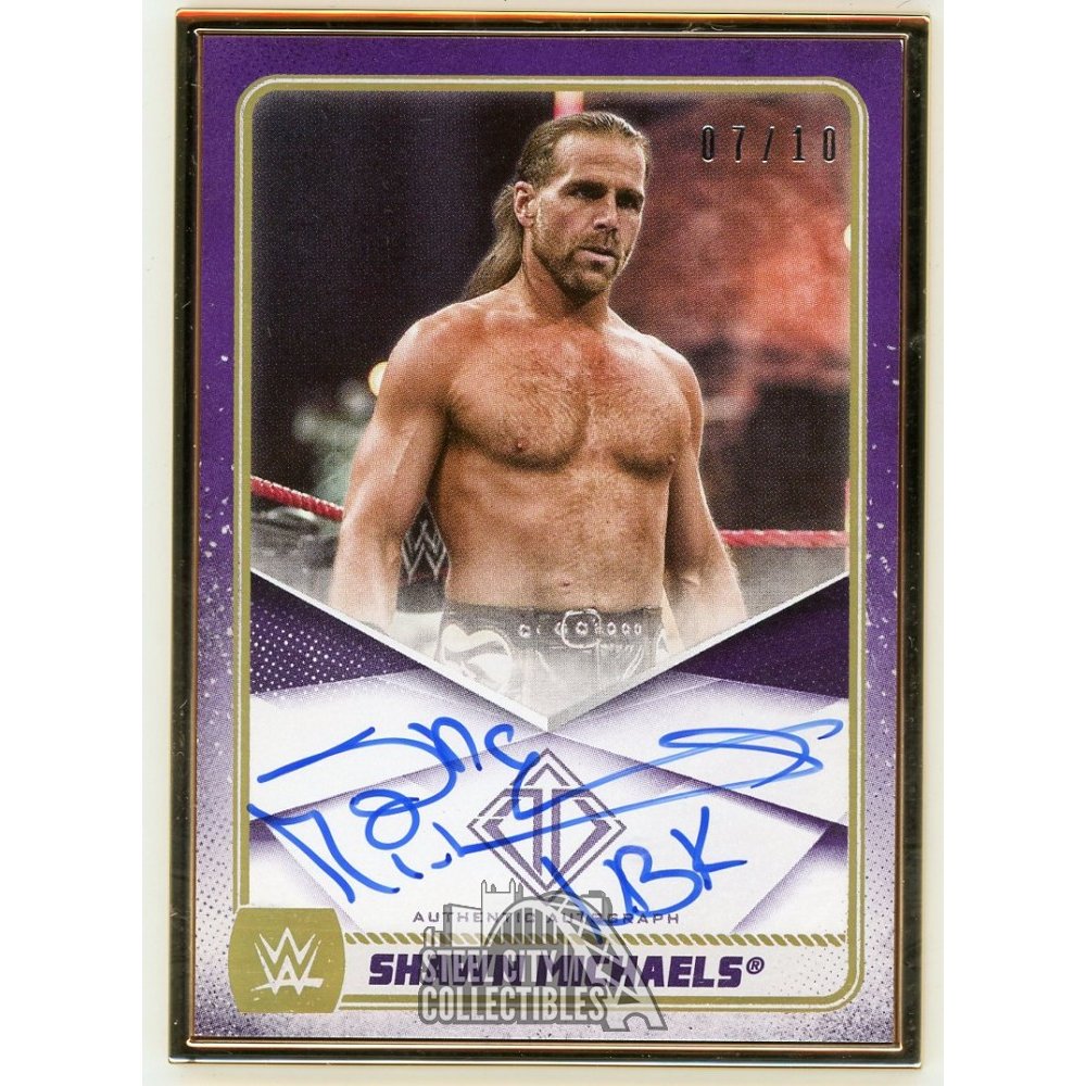 Shawn Michaels 2020 Topps Transcendent WWE Autographed Card /10 Steel