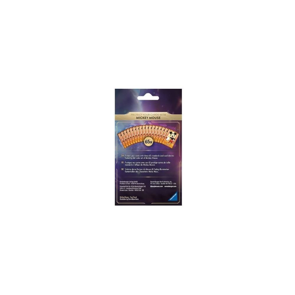 mickey mouse card sleeves Amazon.com: Ravensburger Disney Lorcana TCG Card Sleeves Featuring Mickey  Mouse - Wayward Sorcerer | 65 Protective Sleeves for TCG Decks