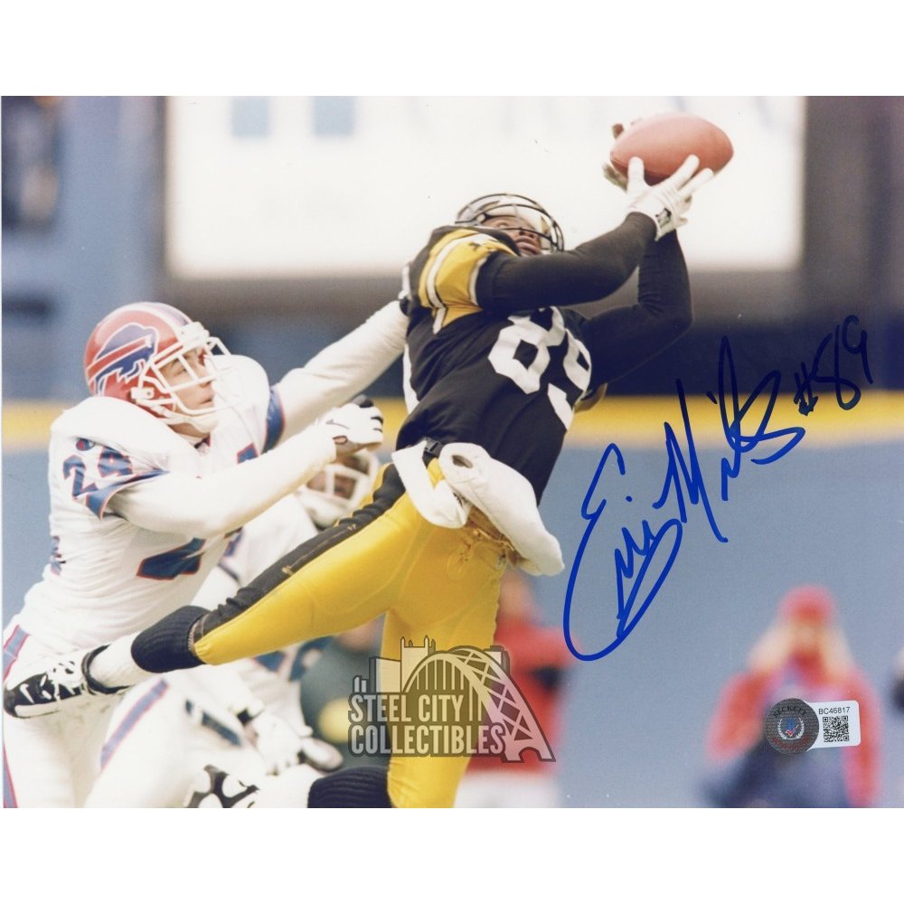 Ernie Mills Autographed Pittsburgh Steelers 8x10 Photo BAS