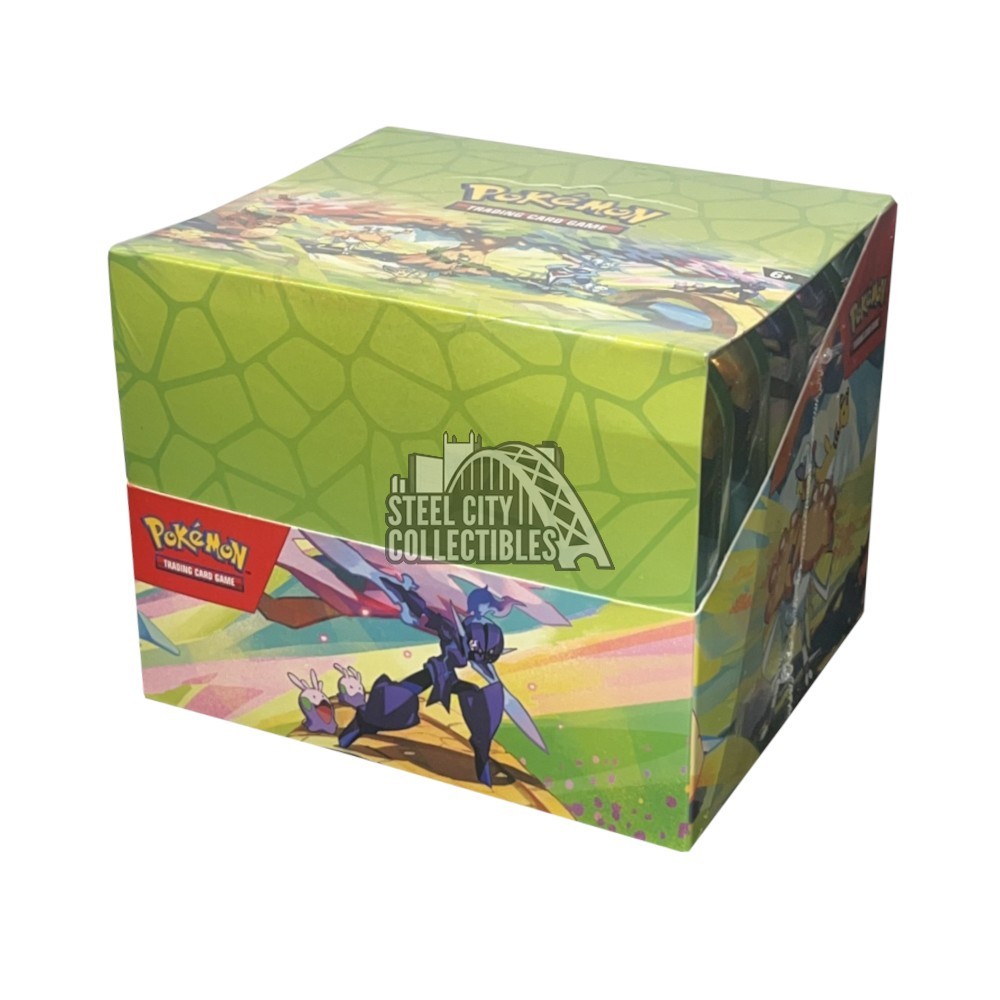 ポケモンカードゲーム Vibrant Paldea Tin Collection Display Pokemon Vibrant Paldea Mini Tin Display (10 Tins) – Trading