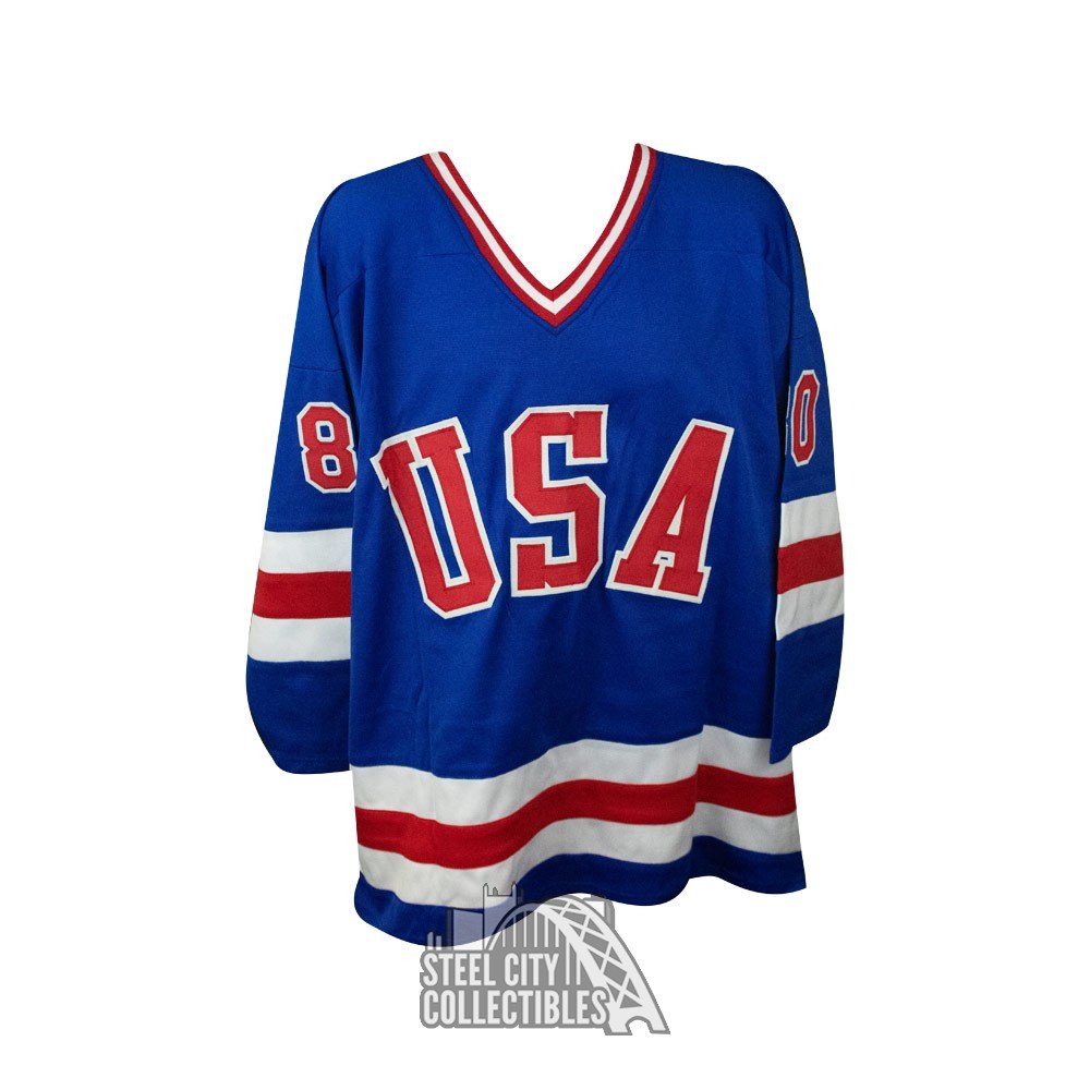 Team USA Hockey Miracle On Ice Autographed White Jersey Do You