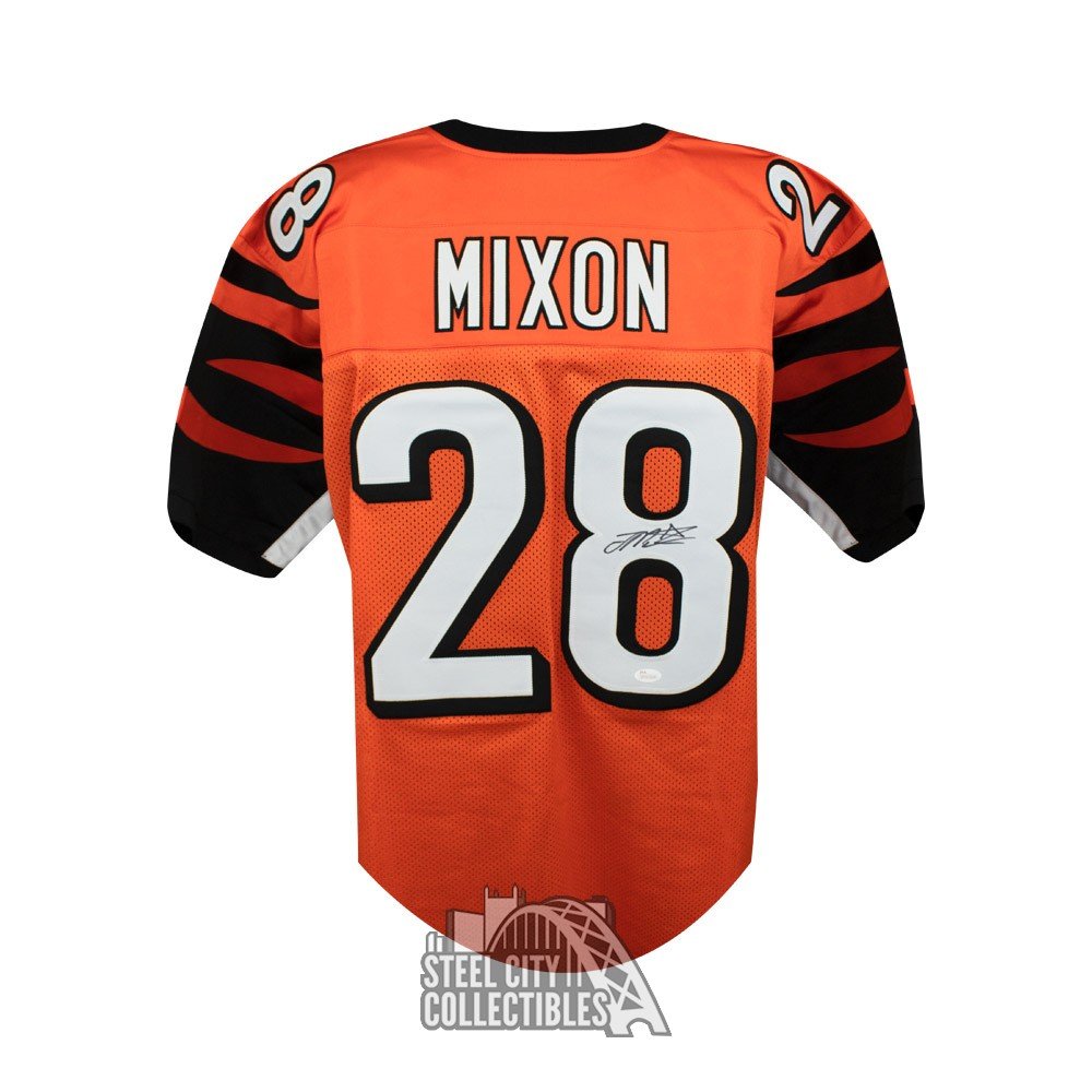 Joe Mixon Autographed Cincinnati Bengals Custom Orange Football Jersey - JSA (B)