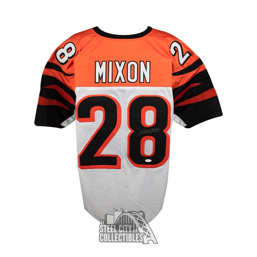 Joe Mixon Autographed Cincinnati Bengals Custom White Football Jersey - JSA (B)