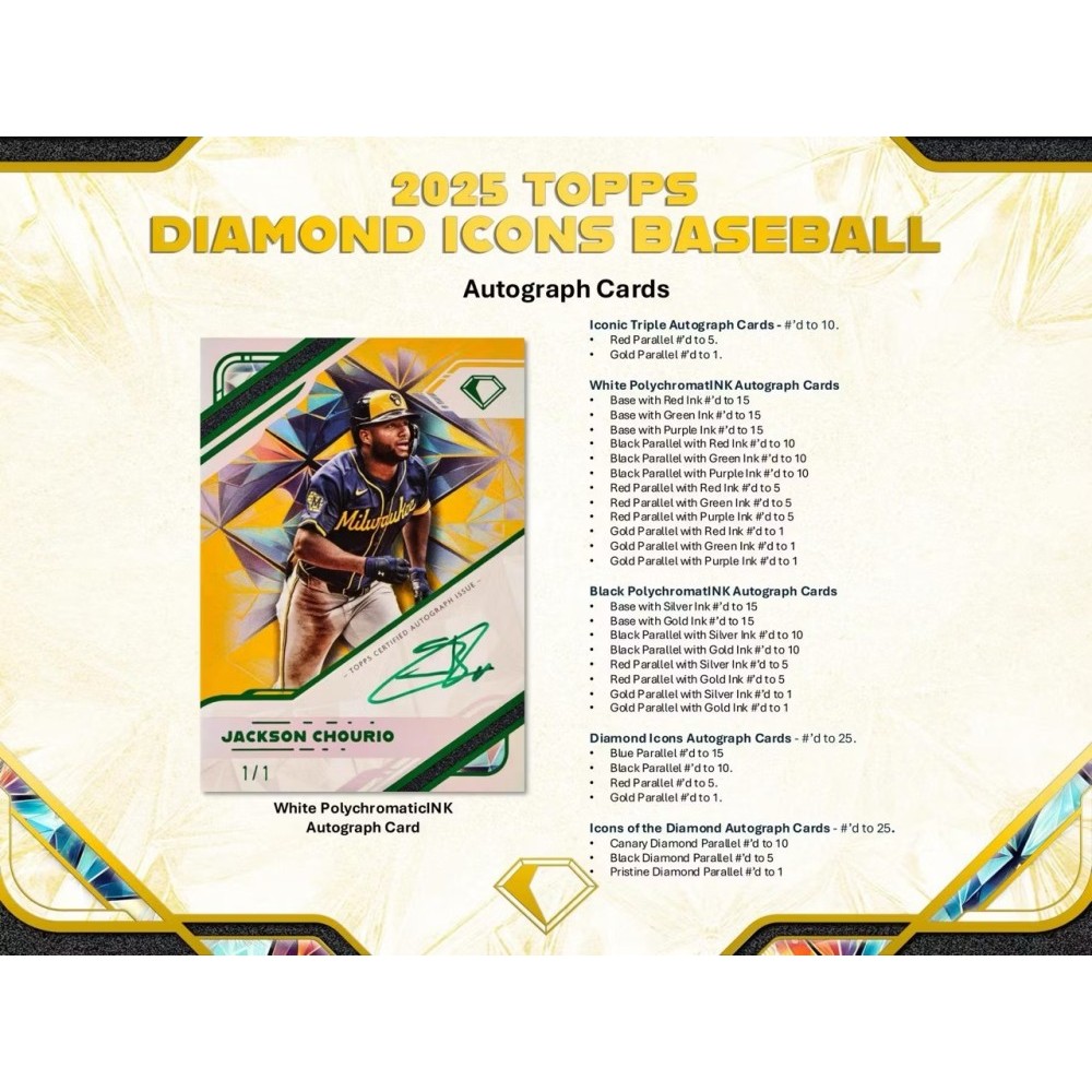 TOPPS DIAMOND ICONS イチロー&サバシア デュアルパッチカード ミントモール / MINT-WEB店 (ボックス通販) / MLB 2025 TOPPS DIAMOND