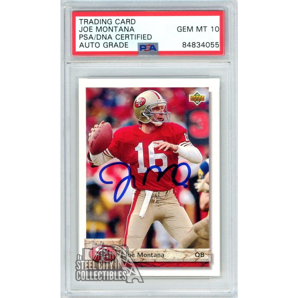 Joe Montana 1992 Upper Deck Autograph Card #560 PSA/DNA 10 | Steel