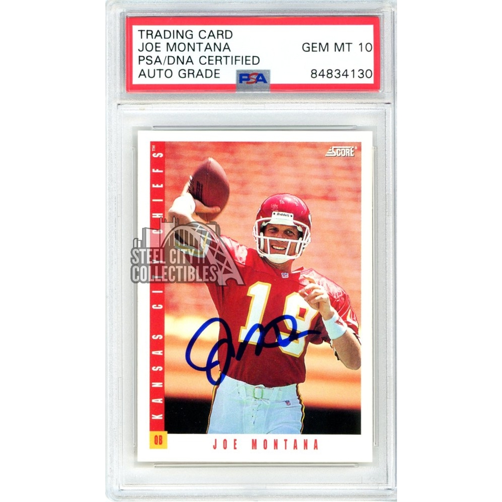 Joe Montana 1993 Score Autograph Card #253 PSA/DNA 10 | Steel City