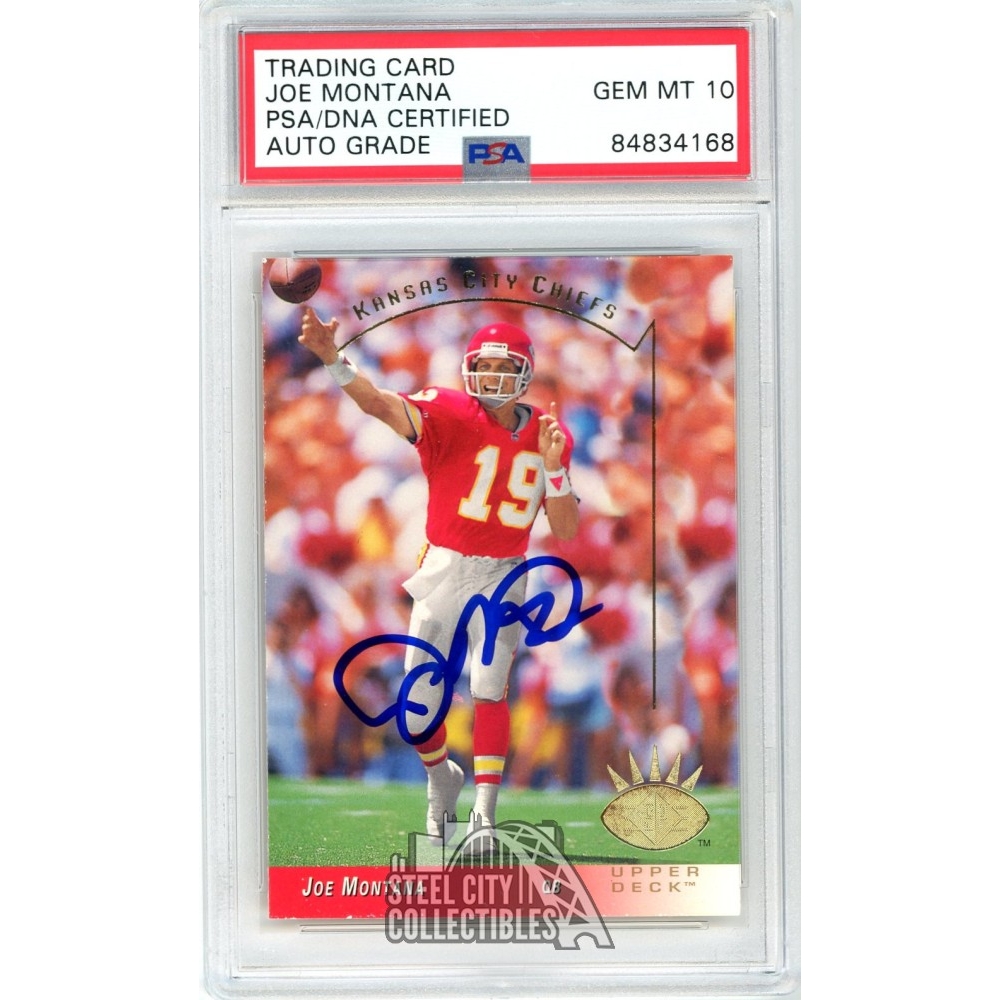 Joe Montana 1993 Upper Deck SP Autograph Card #122 PSA/DNA