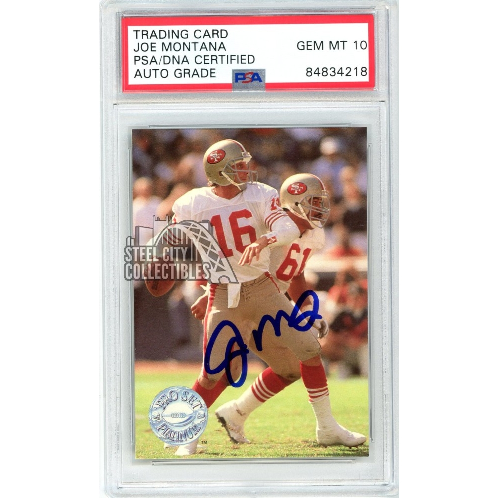 Joe Montana 1991 Pro Set Autograph Card #139 PSA/DNA 10 | Steel