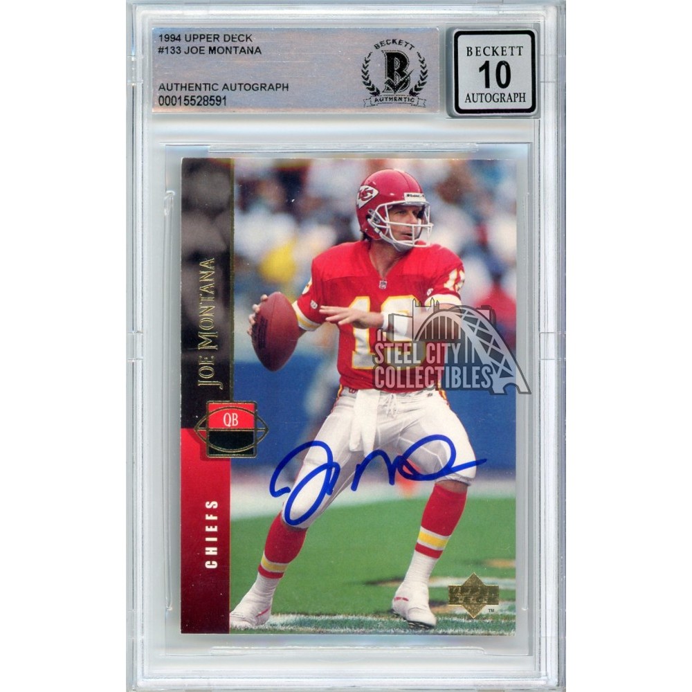 joe montana autographed chiefs jersey
