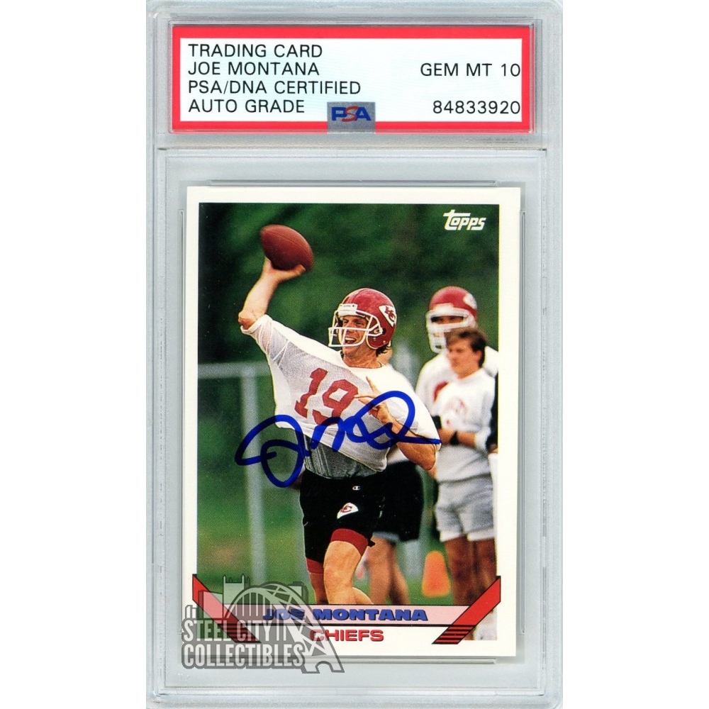 Joe Montana 1993 Topps Autograph Card #200 PSA/DNA 10 | Steel City