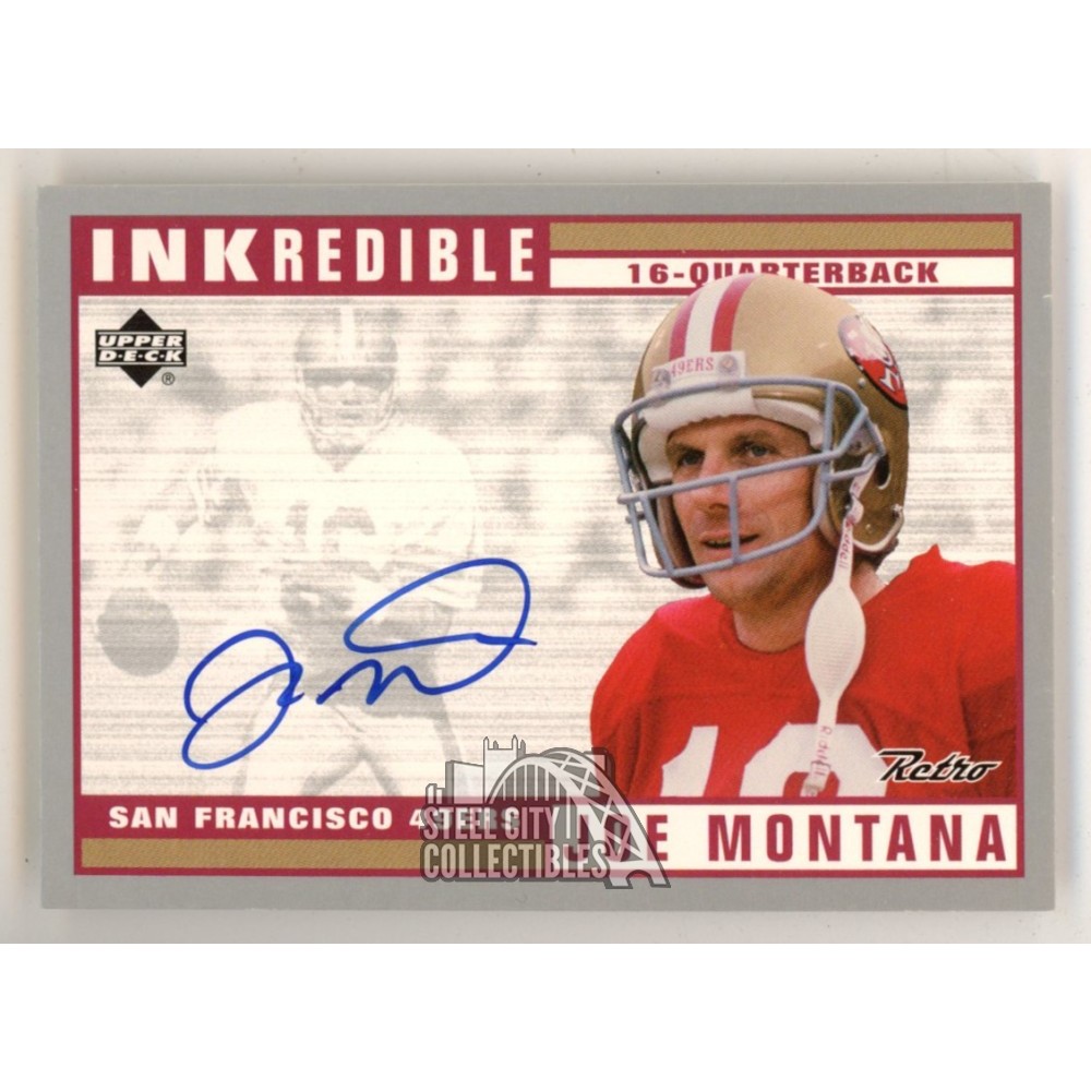 Joe Montana 1999 Upper Deck MVP Prosign auto autograph ジョー