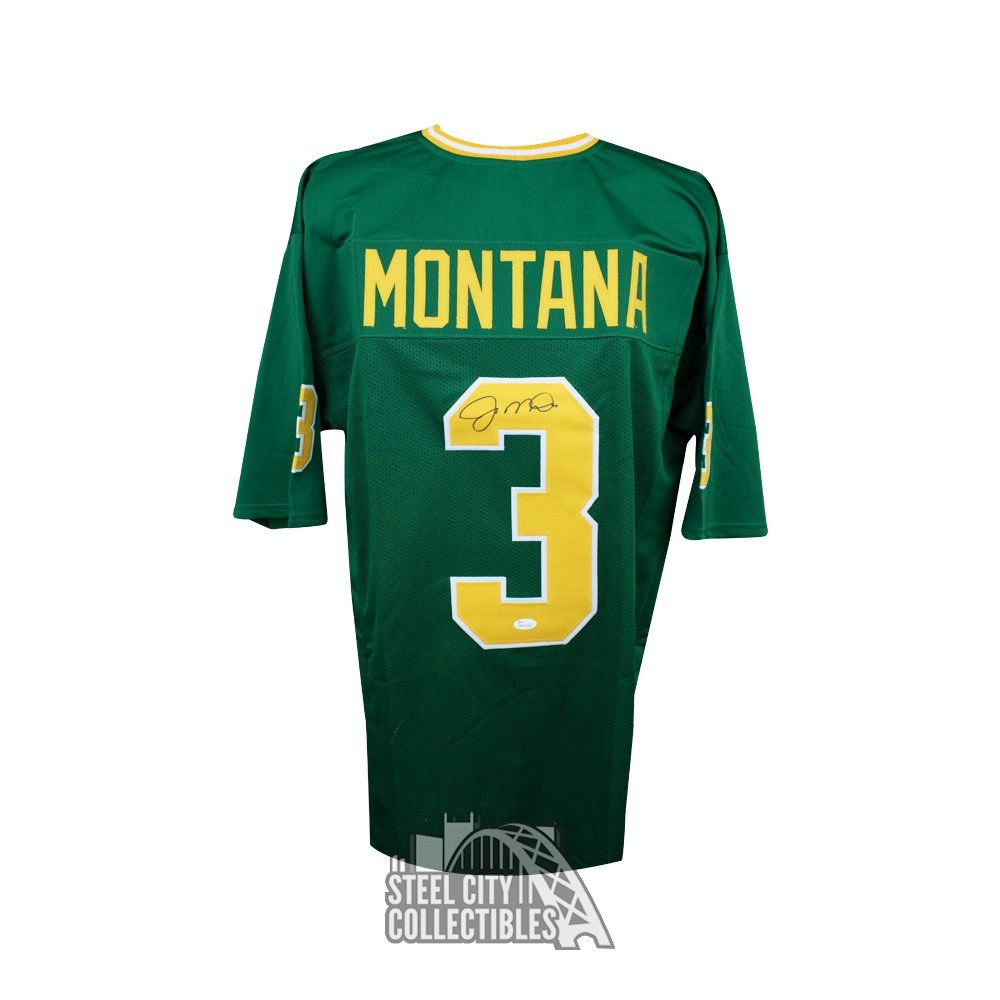 joe montana autographed notre dame jersey