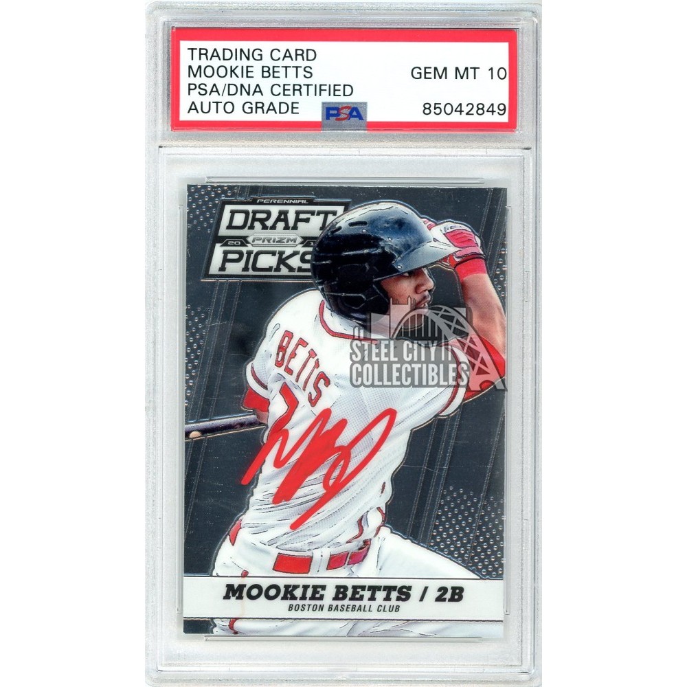 mookie betts autograph card