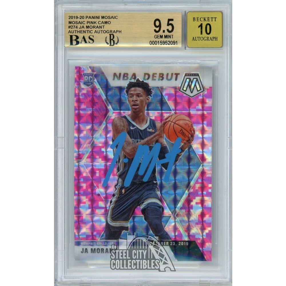 その他 2019 panini mosaic Choice Ja Morant RC 2019 Panini Mosaic Basketball PSA 9 Graded 2019 Panini Mosaic Ja
