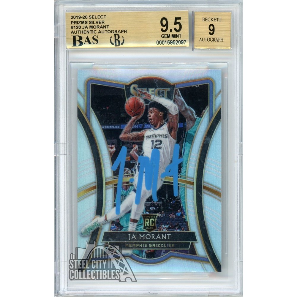 Ja Morant 2019-20 Panini Select Silver Autograph Rookie Card